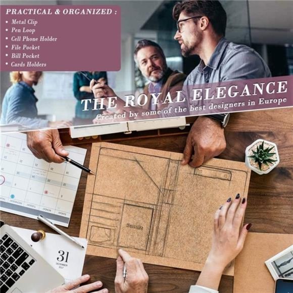 Business/Resume Padfolio Portfolio Folder with Letter/A4 Size Clipboard - Picture 5 of 7